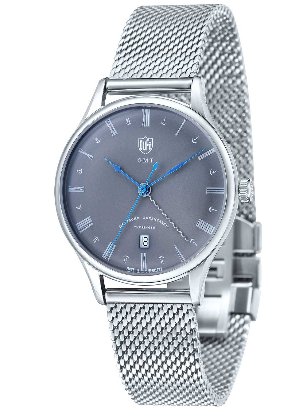 DuFa DF-9006-11 Weimar vyriškas laikrodis GMT 38mm 3 ATM