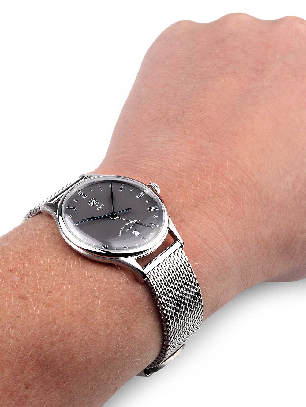DuFa DF-9006-11 Weimar vyriškas laikrodis GMT 38mm 3 ATM