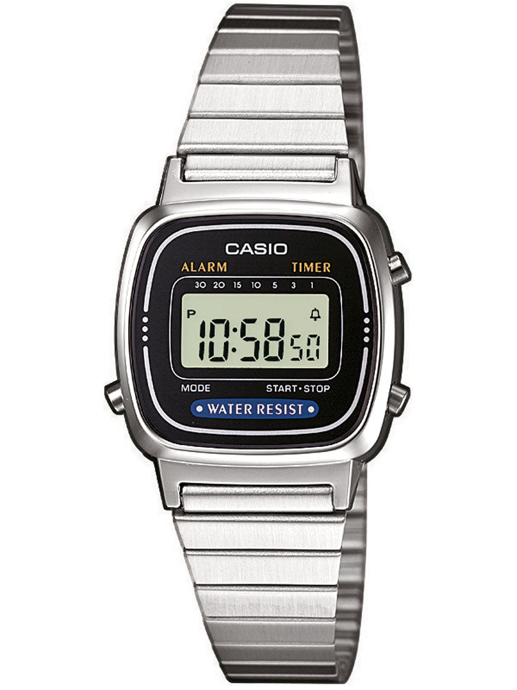 CASIO LA670WEA-1EF Collection moteriškas laikrodis 24mm 3 ATM